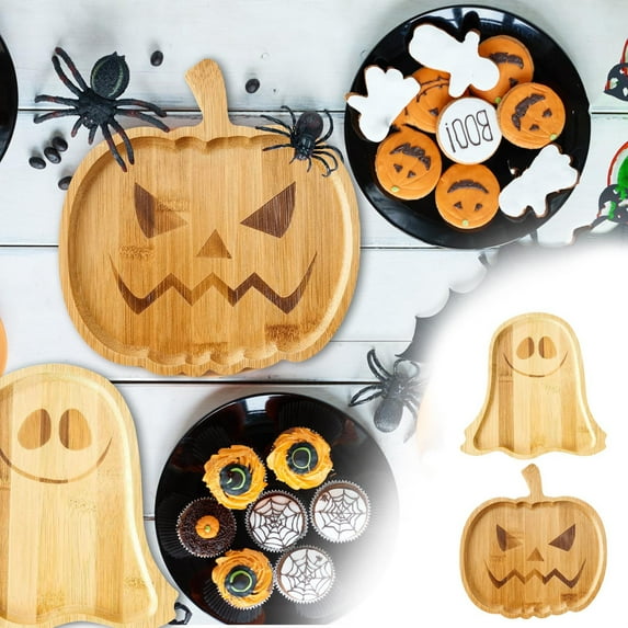 Halloween Pumpkin Charcuterie Board Funny Cute Wooden Cheese Board Charcuterie Platter Pumpkin Halloween Cheese Wood Platter Halloween Pumpkin Cheese Platter Serving Tray Plate