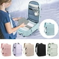 thumbnail image 1 of Large Travel Backpack for Women Men, Multifunctional Nylon Waterproof Carry on Backpack for Flight Approved, Personal Luggage Backpack for Hiking, 11.8"x7.9"x17.7", 1 of 5