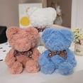 thumbnail image 1 of Light-up Valentine's Day Fluffy Confession Bear Doll Toy with Love Pattern Bow, 1 of 6