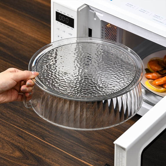 Microwave Splatter Cover Microwave Cover for Foods, Microwave Cover Guard Lid with Adjustable Steam Vents Keeps Microwave Oven Clean
