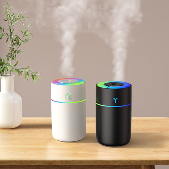 Mini Humidifiers with Colorful Ambient Light, USB Desktop Humidifier, Mist Humidifiers, Humidifiers for Bedroom, Car Humidifier, Portable Humidifier for Office Bedroom