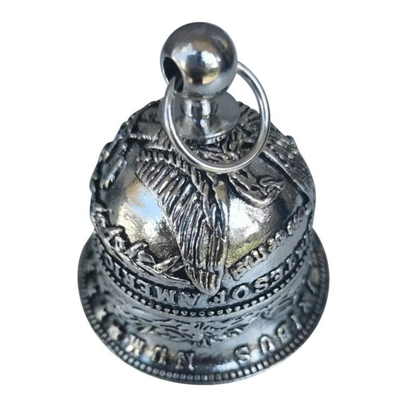 Morgan Silver Dollar Bell Silver Coin Bells Vintage Silver Dollar Bell Classic Antique Bell Metal Hanging Bell Silver Coin Bells Handmade Collectibles Home Decor Craft Ornaments