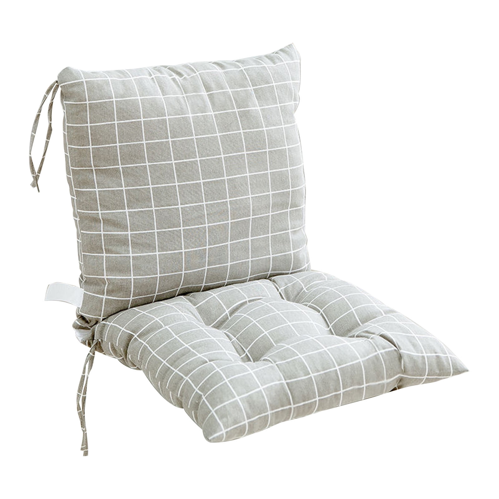 Outdoor Or Indoor High Back Chair Cushion, High Back Patio Chair Cushion, Waterproof Solid Tufted Pillow, Indoor Or Outdoor Cushion With Tie, Fade Resistant And Easy To Clean