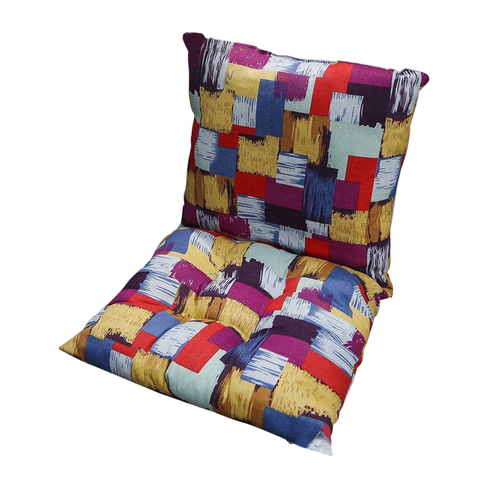 Outdoor Or Indoor High Back Chair Cushion, High Back Patio Chair Cushion, Waterproof Solid Tufted Pillow, Indoor Or Outdoor Cushion With Tie, Fade Resistant And Easy To Clean