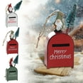 thumbnail image 1 of Plastic Santa Mailbox Christmas Hanging Ornaments, Mail Box Keepsake Christmas Tree Ornaments Car Decorations, Merry Christmas Decor, for Kids Mailman Postal Worker Post Office Xmas Gift, 1 of 9