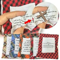 Prayer Quilt with Cross Inside, Handmade Sew Individually Colorful Quilts, Symbolism Poem Quilts with Wooden Cross Inside, Gifts for Yourself Friend Family