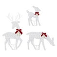 thumbnail image 1 of Pre-Lit Light Up Christmas Yard Decoration, 60 Lights 2D Christmas Deer Outdoor Decoration, Outdoor Lighted Holiday Deer Family Christmas Yard Decoration Light Up Display, 1 of 6
