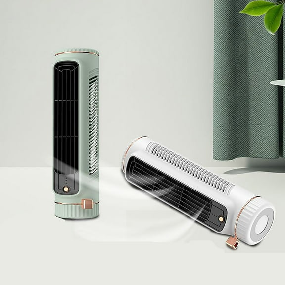 Quiet Tower Fan, Portable Automatic Remote Head Air Conditioner, Energy Efficient USB Home Mini Air Conditioner, 3-Speed Automatic Head Cranking for Home Office Bedroom