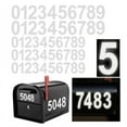 thumbnail image 1 of Reflective Mailbox Number for Outside, 3 Inch 3 Sets Vinyl Waterproof White Mailbox Numbers Stickers, Strong Self-adhesive House Adress Numbers for Mailbox Door Signs Trucks (Number 0-9), 1 of 5