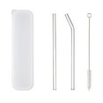thumbnail image 1 of Reusable Clear Glass Straws shatter resistant Clear Glass Drinking Straw with Cleaning Brushes for Milkshakes, Frozen Drinks, Smoothies, Eco-Friendly Dishwasher Safe, 1 of 8