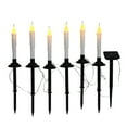 thumbnail image 1 of Solar Flameless Candles Taper Candles, 6 Pcs Rechargeable Flickering LED Tapered Candlestick with Holders Dusk to Dawn Sensor Lights Outdoor Waterproof Patio Table Windows Decor, 1 of 8