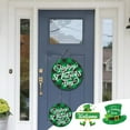 thumbnail image 1 of St Patrick's Day Theme Front Door Sign Shamrocks Wreath Ornament Irish Hanging Welcome Board Spring Home Wall Green Lucky Shamrock Truck Decoration, 1 of 8
