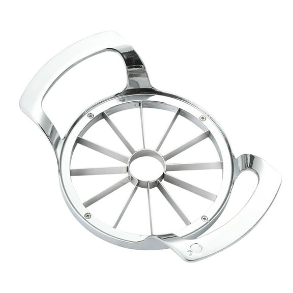 Stainless Steel Apple Slicer and Corer,12-Blade Large Apple Cutter & Heavy Duty Divider,Sturdy and Slices for Vegetables up to 4 Inch Apples Slicing Core Remover Tool