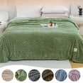 thumbnail image 1 of Super Soft Flannel Twin Blanket 47x39 Inches for Couch, Premium Silky Decorative Blankets, Lightweight and Cozy for Sofa, 1 of 9