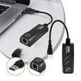 thumbnail image 1 of USB to Ethernet Adapter 3.0, adds Network connectivity to a Computer with a USB Port, 1000 Gigabit Ethernet Converter Wired USB Network Adapter for Laptop Computer, 1 of 6