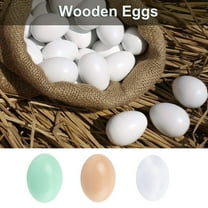 Wooden Fake Eggs Fake Chicken Eggs Fake Eggs Wooden Eggs for Crafts Wooden Egg for Get Hens to Lay Eggs Nesting Eggs Easter Home Decor Kitchen or Children's Play