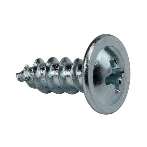 Rok 1000-Pack #8 x 1/2" Standard Thread Phillips Truss Head Screws, Zinc
