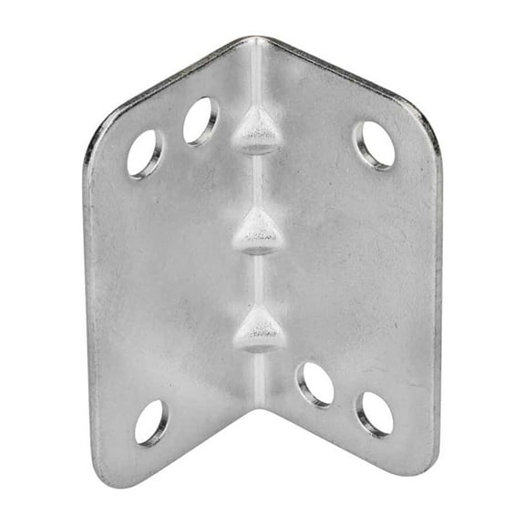 Rok 15-Pack Heavy Duty 20 Gauge 1-3/4" (44mm) Length Metal Bracket Right Angle Brace, Zinc Finish