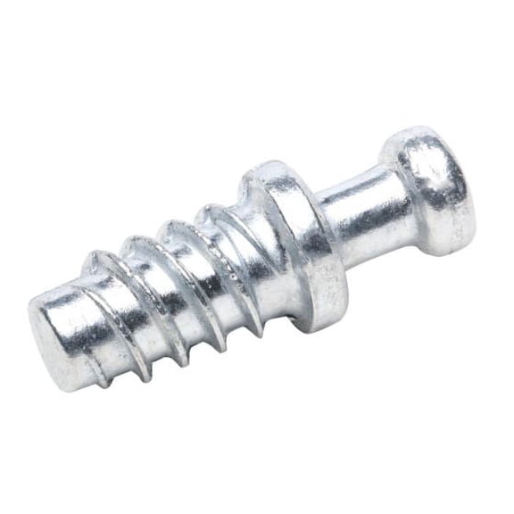 Rok 20 Pack Screw-In Dowel Furniture Connector, Zinc, 11/32" (9mm) Length for 3/16" (5mm) Hole, R014Z