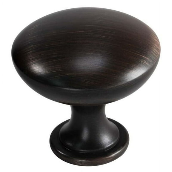 Rok 25-Pack Signature Contemporary Metal Knob, Oil-Rubbed Bronze, 1-3/16" Diameter