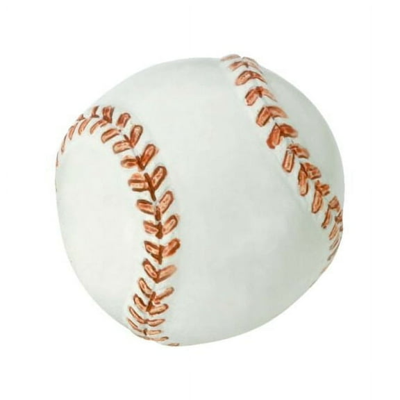 Rok 5-Pack Go Team Collection Polyester White 1-1/4" Diameter Baseball Cabinet Hardware Knob