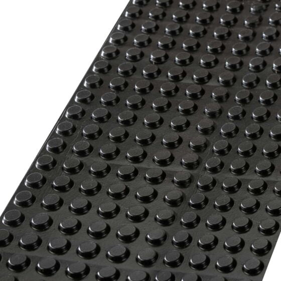 Rok 50 Pack Flat Head Polyurethane Door Drawer & Furniture Bumpers 1/2" Diameter, Black