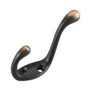 Rok Hardware 10-Pack 3-1/2" 89mm Heavy Duty Coat Doble Hook, Oil-Rubbed Bronze