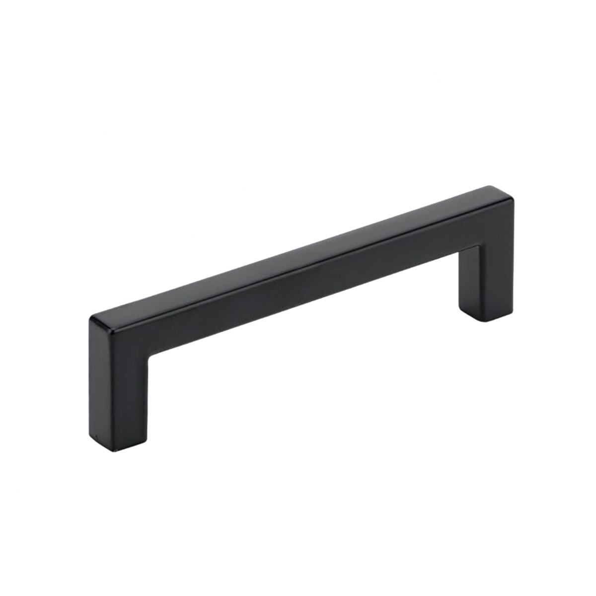 Rok Hardware 10 Pack 3-3/4" (96mm) Centers Kitchen Square Cabinet Drawer Pull Handle 4-1/8" Length Matte Black
