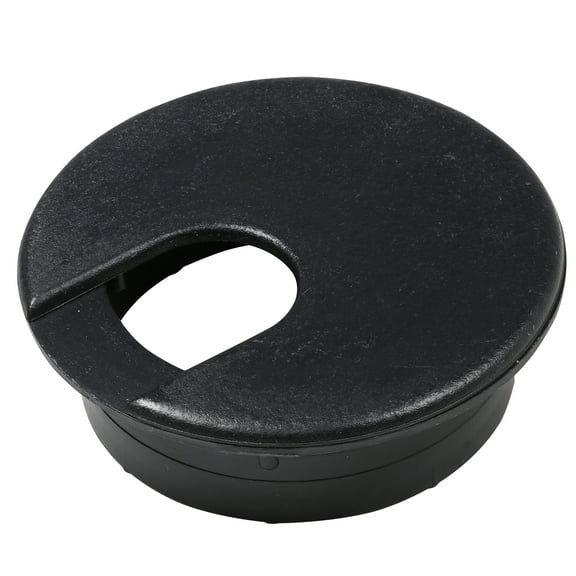 Rok Hardware 2 Pack Round Grommet, 2" (51mm) Diameter, Made of ABS, Black