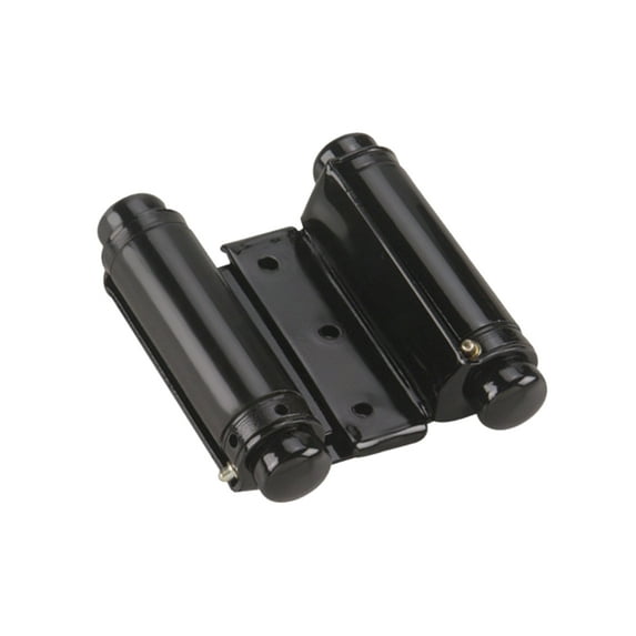 Rok Hardware 3"Double Action Steel Spring Hinge, Set of 2, Flat Black