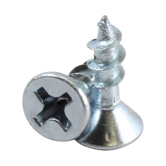 Rok Hardware #6 x 1/2" Coarse Thread Phillips Flat Head Screws Zinc Plated, 100 Pack