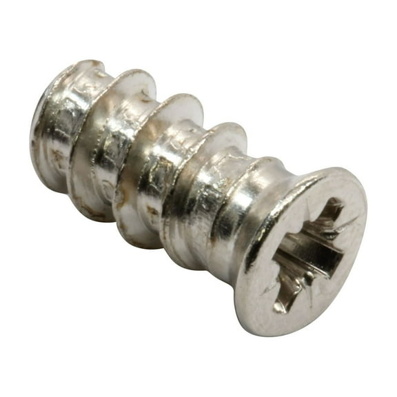 Rok Hardware #6mm x 13 mm Pozi Flat Head High Point Euro Screws, Type B SMS Thread, Nickel, 1000 Pack