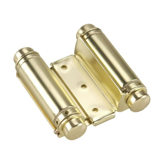 Rok Hardware Double Action Steel Spring Hinge Brass (Set of 2)
