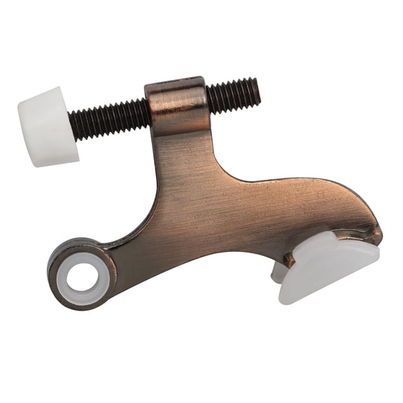 Rok Hardware Heavy Duty Hinge Pin Door Stop, Brushed Antique Copper
