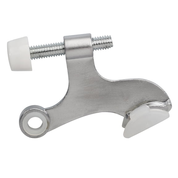 Rok Hardware Heavy Duty Hinge Pin Door Stop, Brushed Chrome