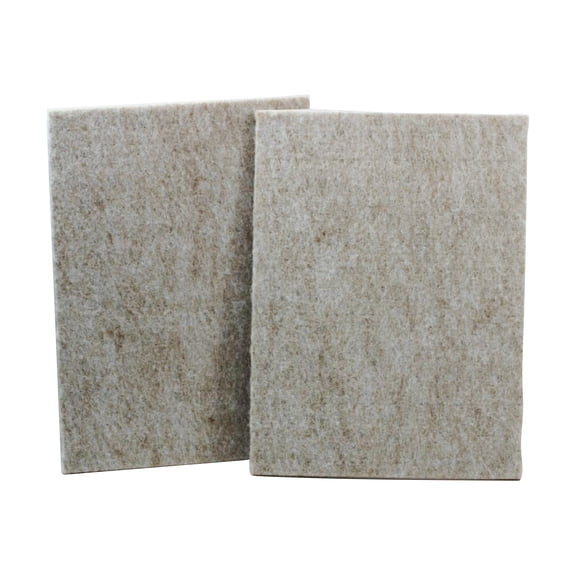 Rok Hardware Heavy Duty Self-Adhesive Felt Pad Sheets, 6" x 4-1/2", Beige, 4 Pack