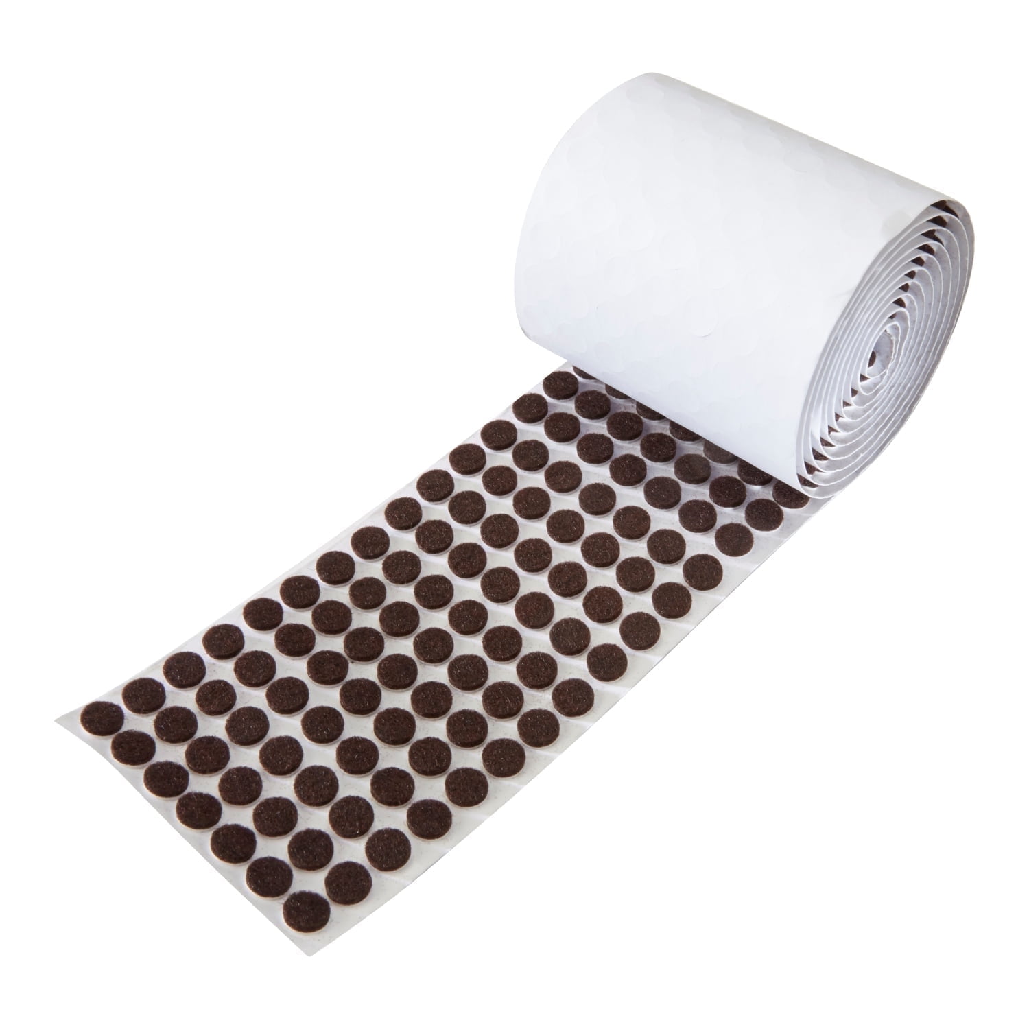 Rok Hardware Pack of 1000 Heavy Duty Self-Adhesive Brown Felt Pad Bumpers 3/8" Diameter