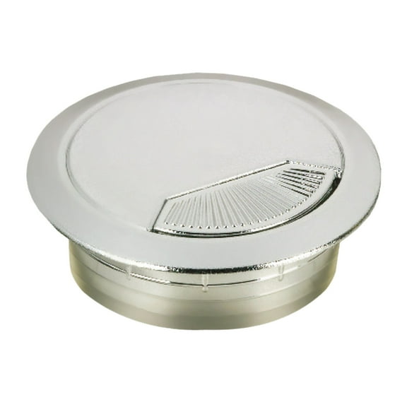 Rok Hardware Round Grommet, 2-3/8" (60mm) Diameter, Made of ABS, Chrome