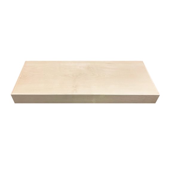 Rok Hardware Single Piece Wall Mounted Floating Kitchen Shelf, 36 Inch (914mm) Length, Maple Finish