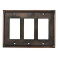 thumbnail image 1 of Rok Hardware Traditional  Rocker Switch Plate 3 Gang Brushed Oil-Rubbed Bronze, 1 of 2