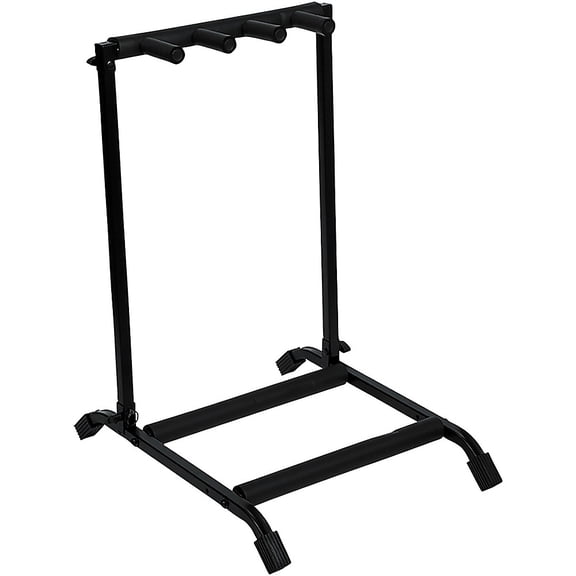 Rok-It Multi Guitar Stand Rack with Folding Design; Holds up to 3 Electric or Acoustic Guitars (RI-GTR-RACK3)