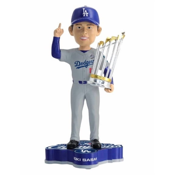 FOCO Roki Sasaki Los Angeles Dodgers 2025 World Series Champ Bobblehead