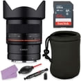 thumbnail image 1 of Rokinon 14mm f/2.8 Lens Bundle for Canon RF Cameras with 64GB High Speed Memory & Lens Pouch, 1 of 5
