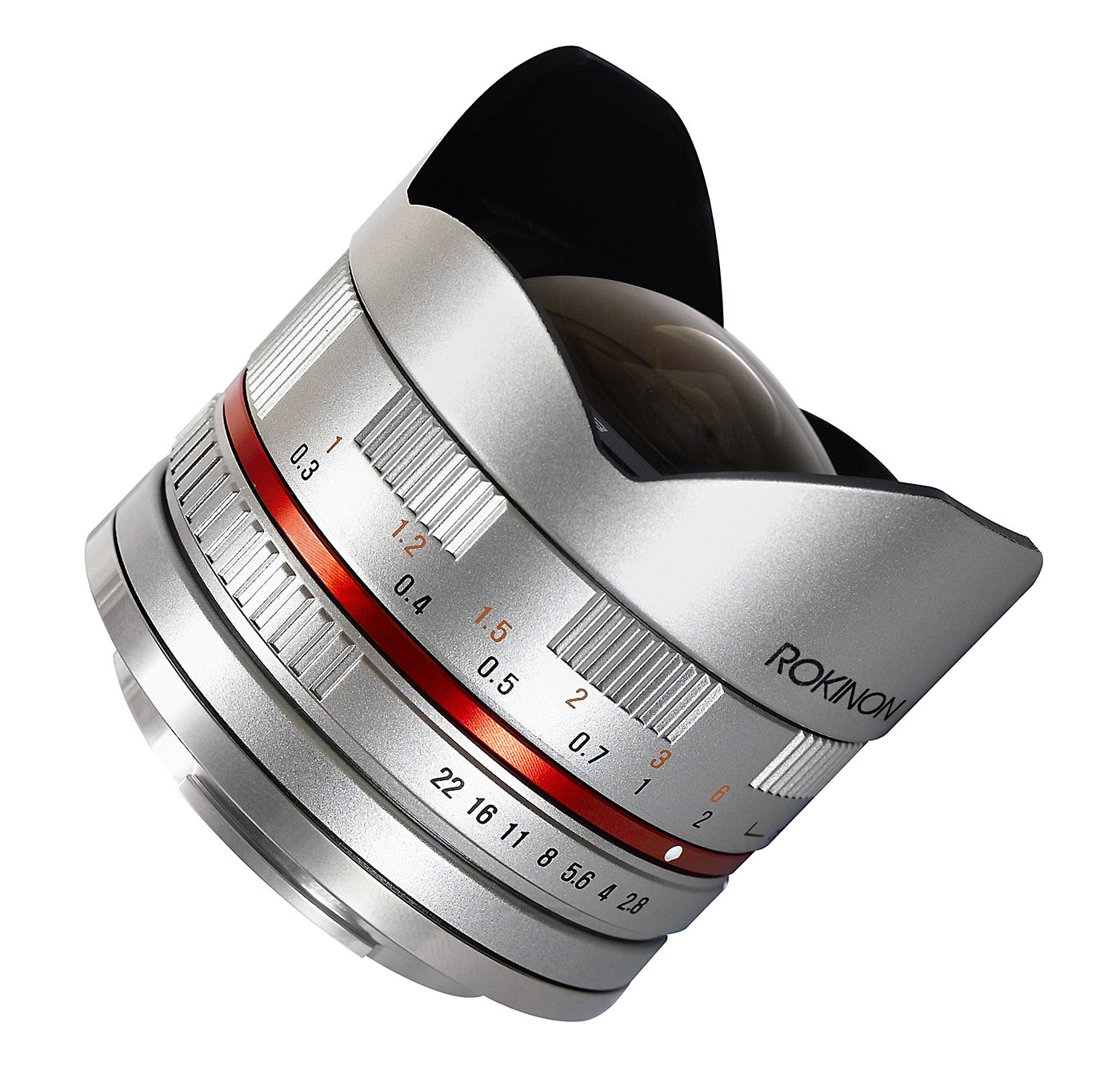 Rokinon 8mm F2.8 UMC Ultra Wide-Angle Fisheye Lens for Sony E-Mount, Silver - image 1 of 2