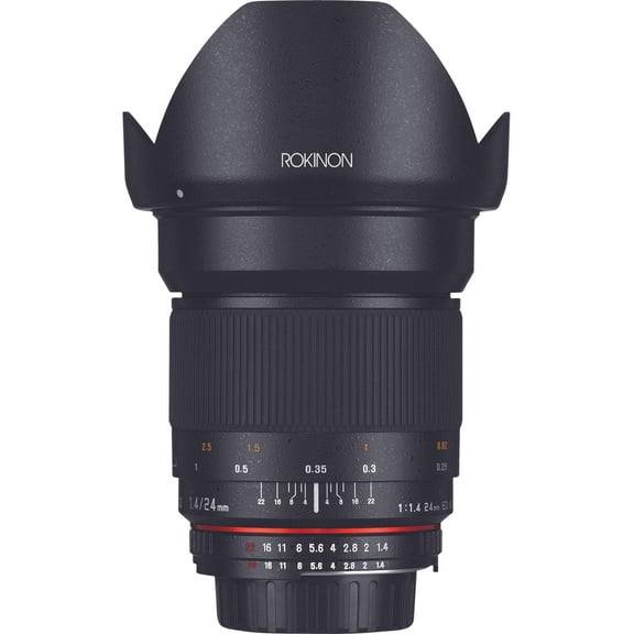 Rokinon RK24M-E - Wide-angle lens - 24 mm - f/1.4 ED AS UMC - Sony E-mount - for Sony Cinema Line; a VLOGCAM; a1; a1 II; a6700; a7 IV; a7C; a7C II; a7CR; a7R V; a9 III