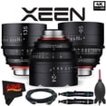 thumbnail image 1 of Rokinon Xeen 24mm T1.5 Lens for PL Mount + Rokinon Xeen 85mm T1.5 Lens for PL Mount + Rokinon Xeen 135mm T2.2 Lens with PL Mount + Deluxe Cleaning Kit + High Quality Dust Blower + HDMI Cable Bundle, 1 of 2