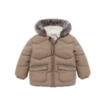 Rokka&Rolla Baby Boys' Infants Puffer Coat Toddler Hooded Winter Jacket, Sizes 6-24M