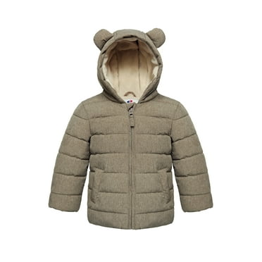 Rokka&Rolla Baby Boys' Fleece Lined Puffer Jacket Winter Coat for Infant Toddler, sizes 6-24 Months