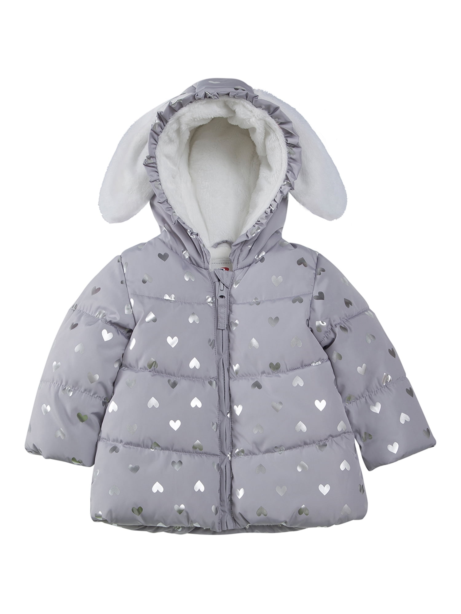 Rokka Rolla Baby Girls Waterproof Bubble Winter Coat Soft Fur Lined Puffer Jacket for Infants 6 24M Walmart