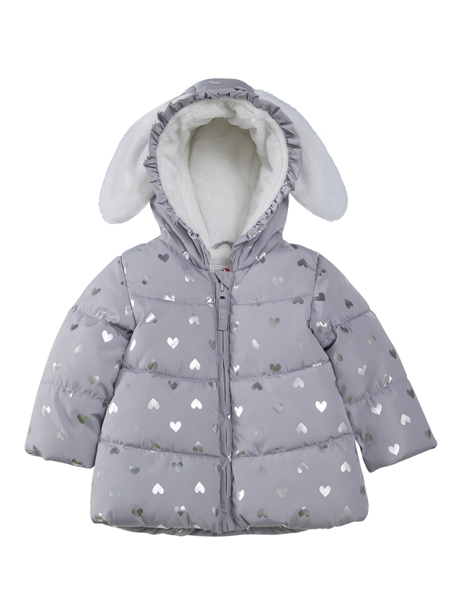 Rokka&Rolla Baby Girls' Infant Fleece Puffer Jacket -Toddler Warm Winter Coat, Sizes 6-24M - image 1 of 6